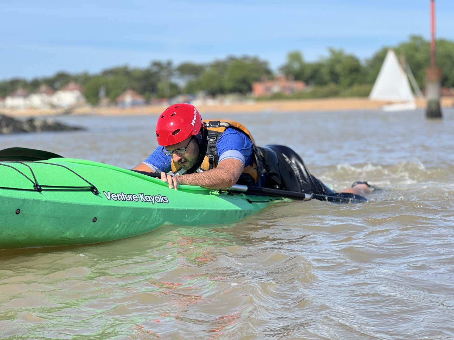 Water based training self recovery with NOMAD Sea Kayaking.