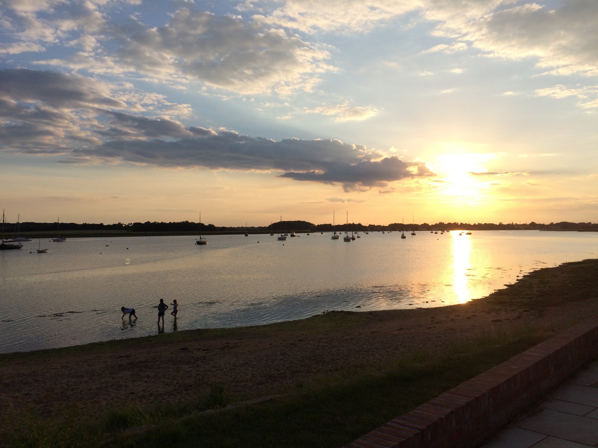 Sunset over the Deben estuary, Suffolk night kayaking trip