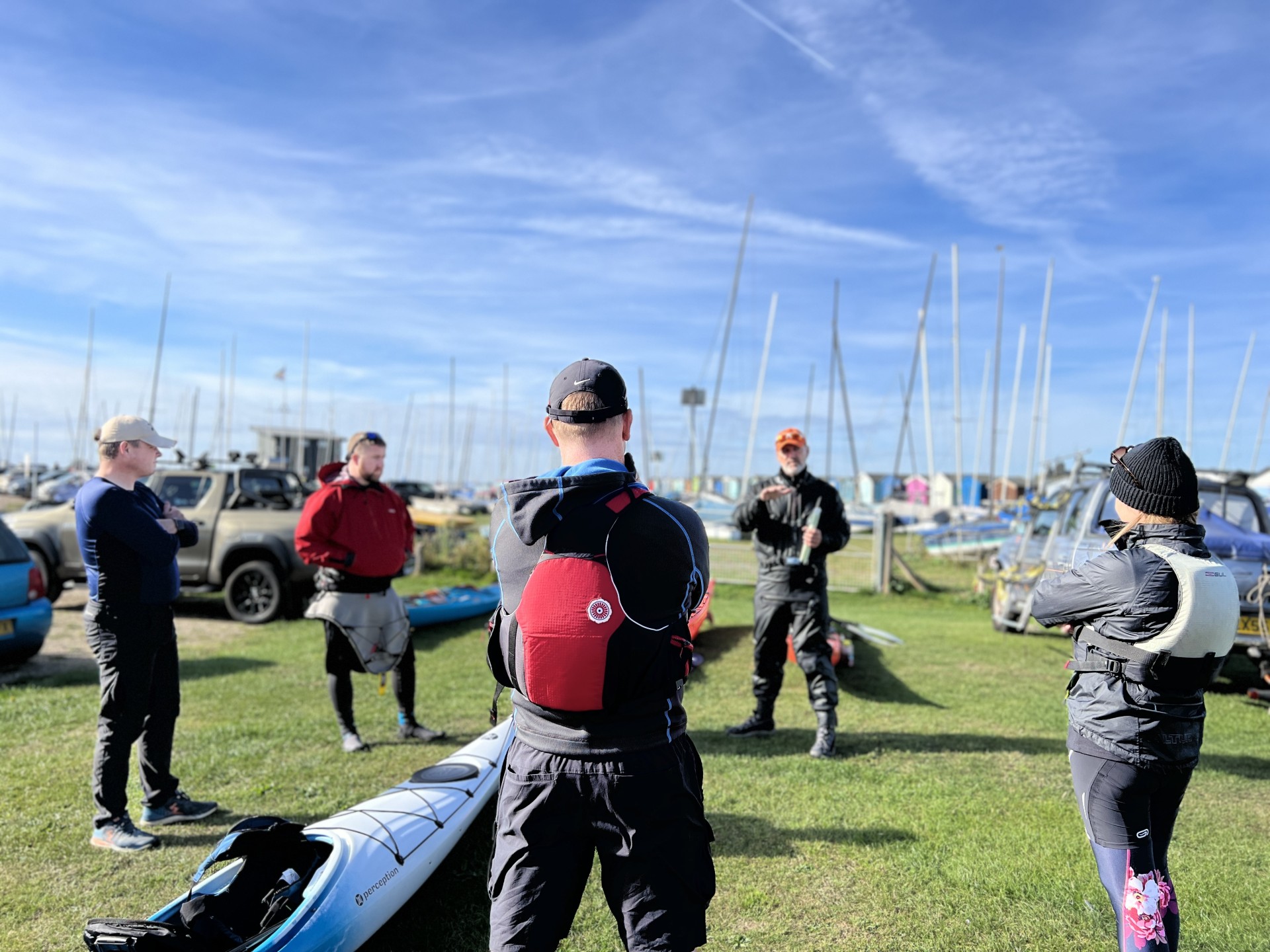 Bank based coaching with NOMAD Sea Kayaking.