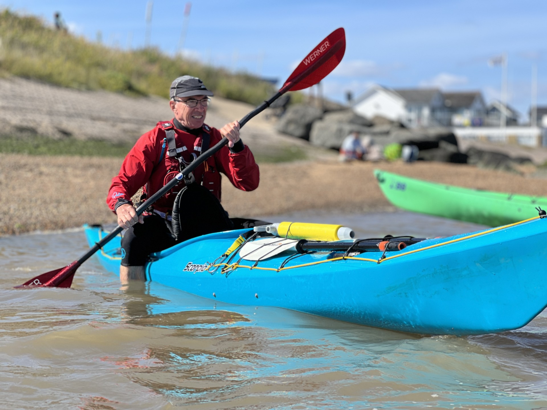 Playing with balance for self recoveries with NOMAD Sea Kayaking.