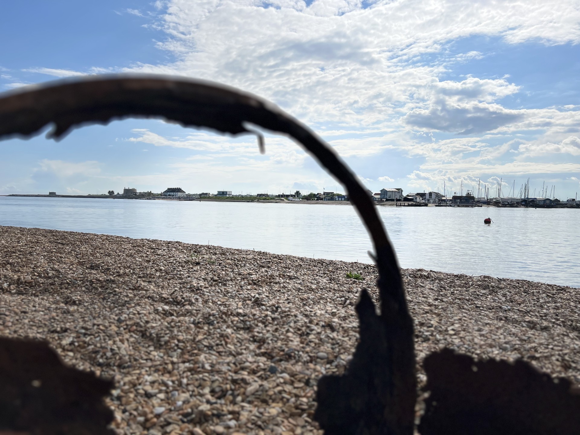 Bawdsey Quay looking across to Felixstowe Ferry with NOMAD Sea Kayaking.