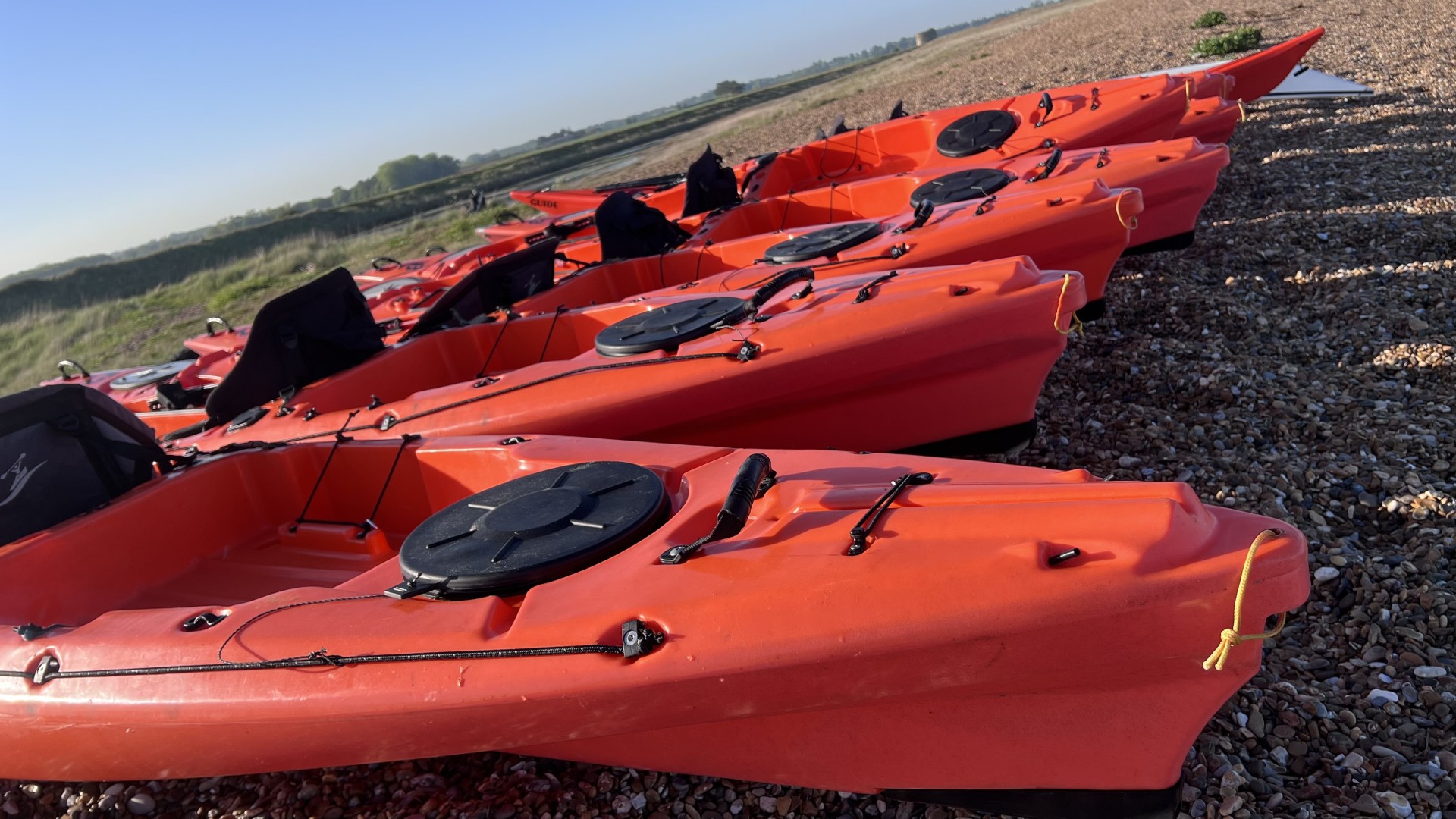 Stable sit-on-tops on the Graceful Paddles Christian Kayak Tour with NOMAD Sea Kayaking.