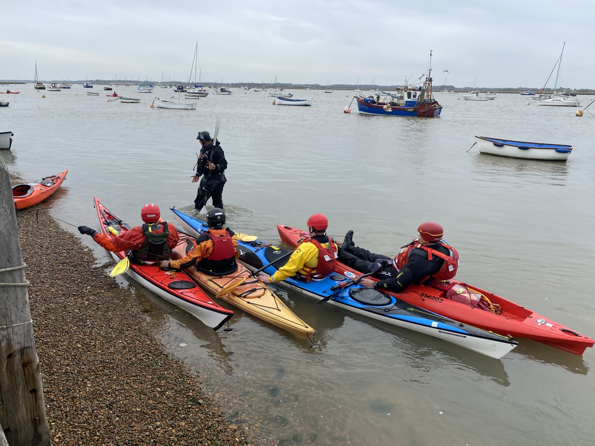 Water based coaching with NOMAD Sea Kayaking.