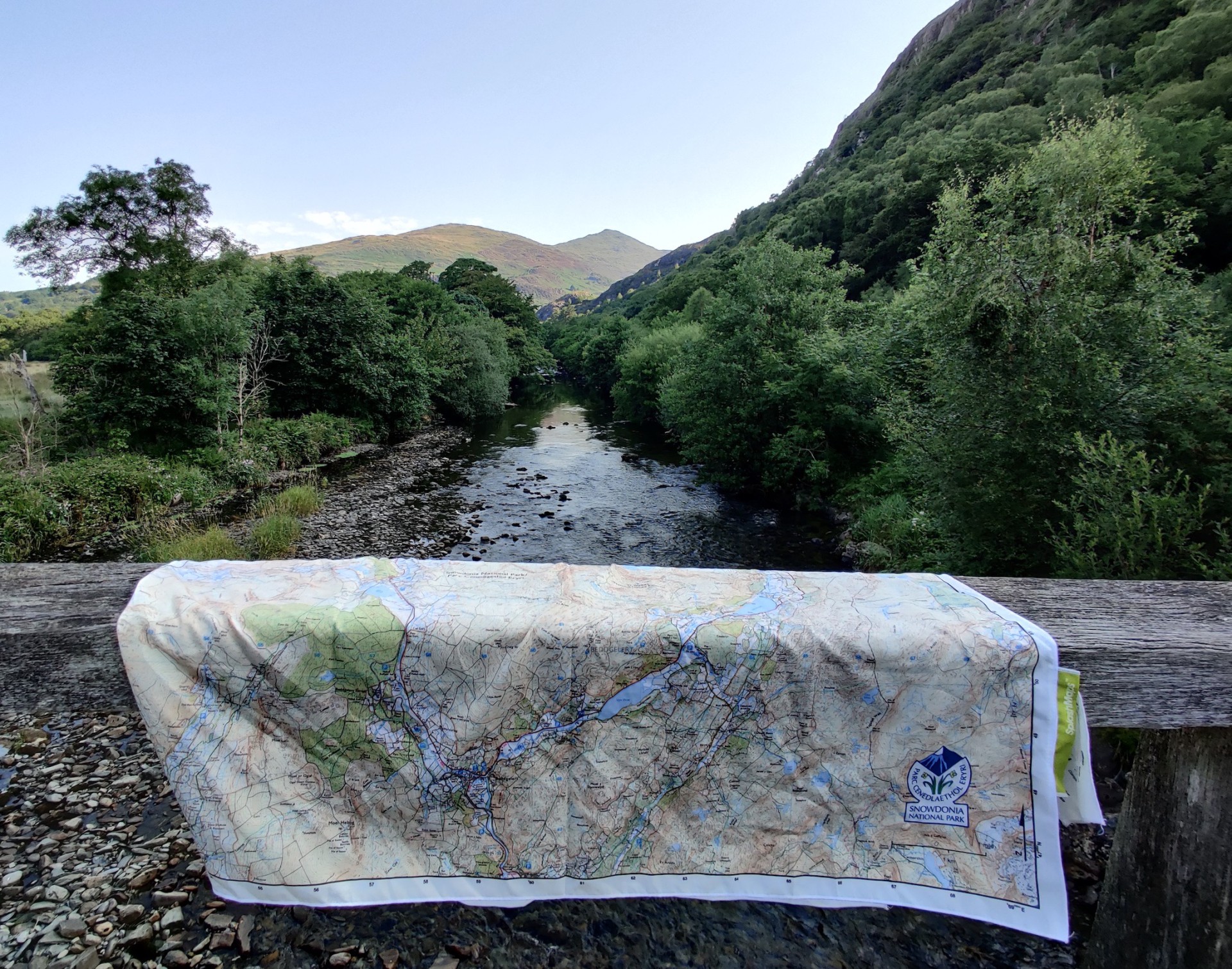 Cloth maps can be used to wipe down gear or as a clothing item on hikes; durable & versatile!