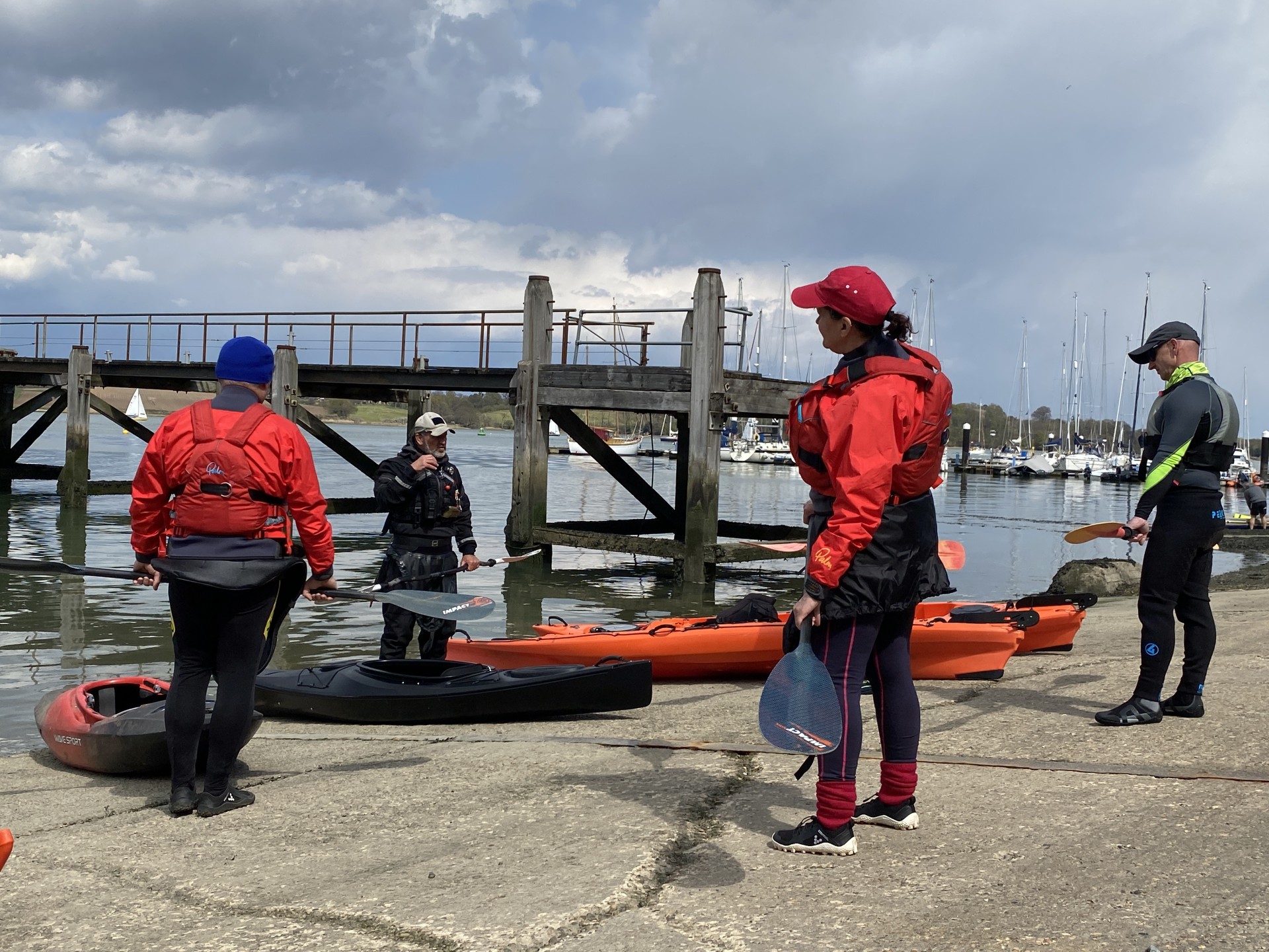 Bank coaching with NOMAD Sea Kayaking.